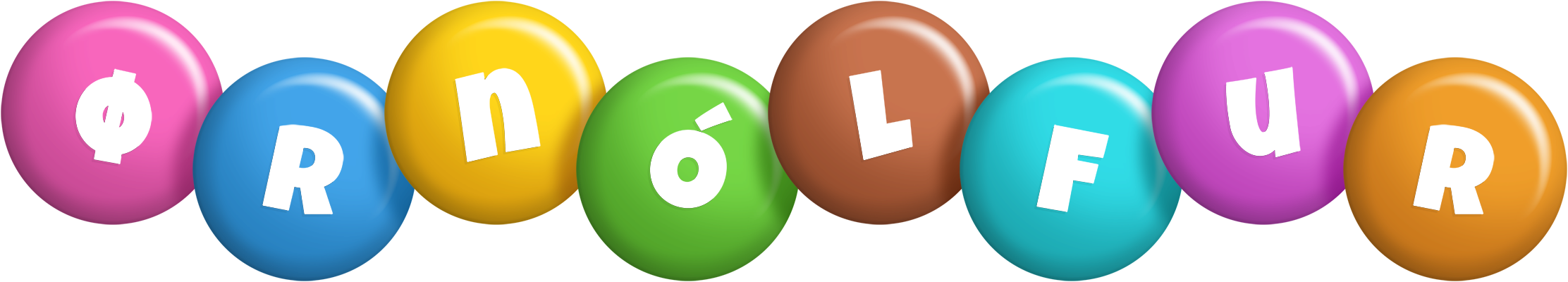Ørnólfur candy logo