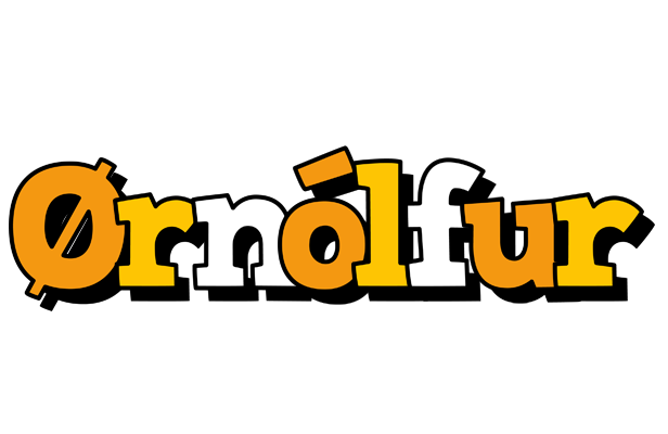 Ørnólfur cartoon logo