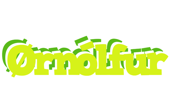 Ørnólfur citrus logo