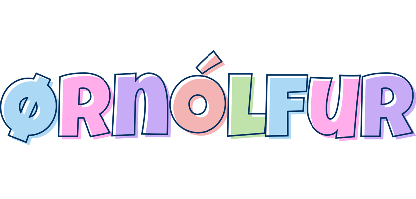 Ørnólfur pastel logo