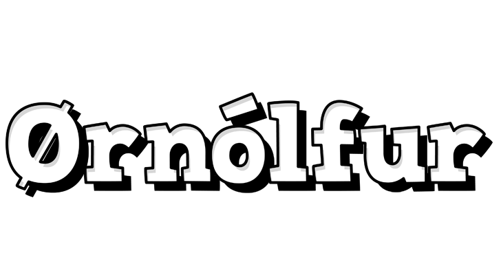 Ørnólfur snowing logo