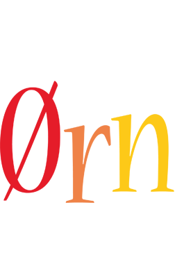 Ørn birthday logo