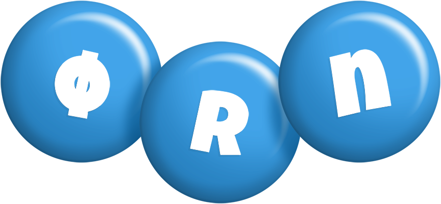 Ørn candy-blue logo