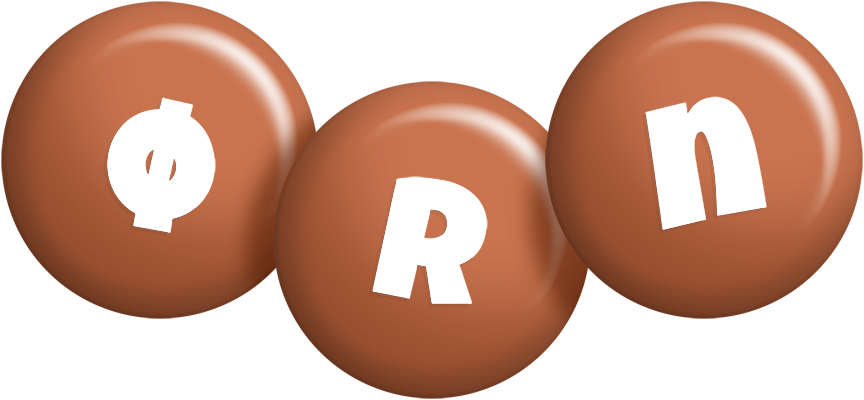 Ørn candy-brown logo