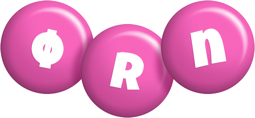 Ørn candy-pink logo