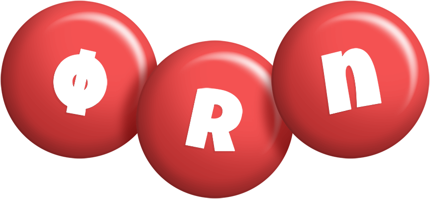 Ørn candy-red logo