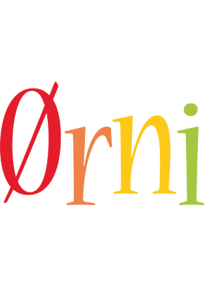 Ørni birthday logo