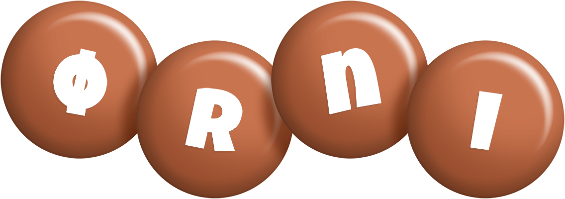 Ørni candy-brown logo