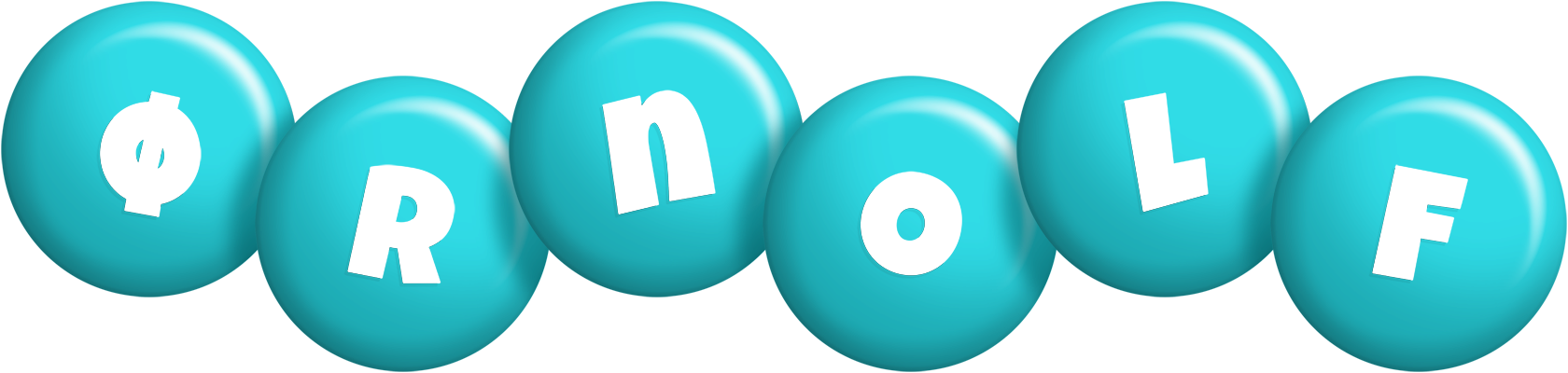 Ørnolf candy-azur logo