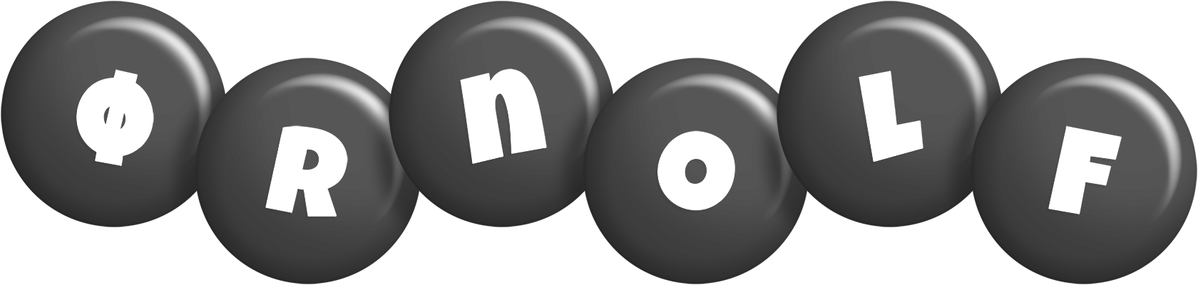 Ørnolf candy-black logo