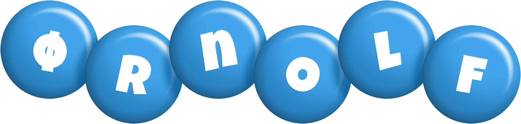 Ørnolf candy-blue logo