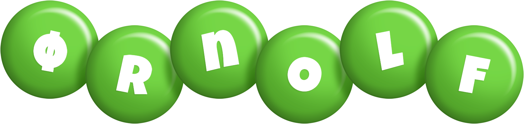 Ørnolf candy-green logo