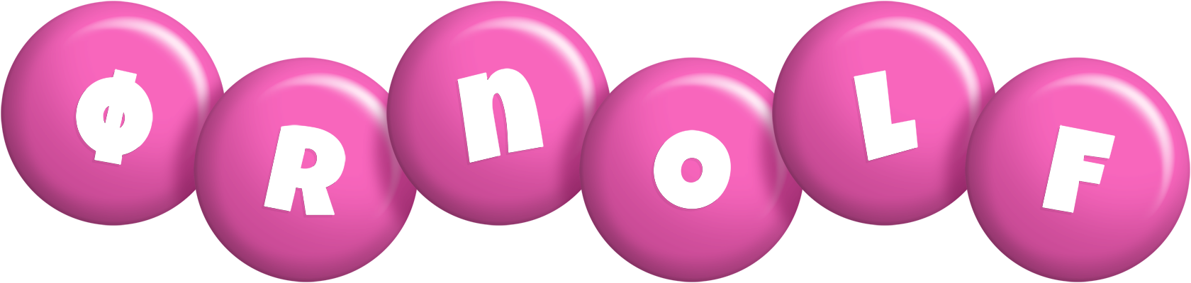 Ørnolf candy-pink logo