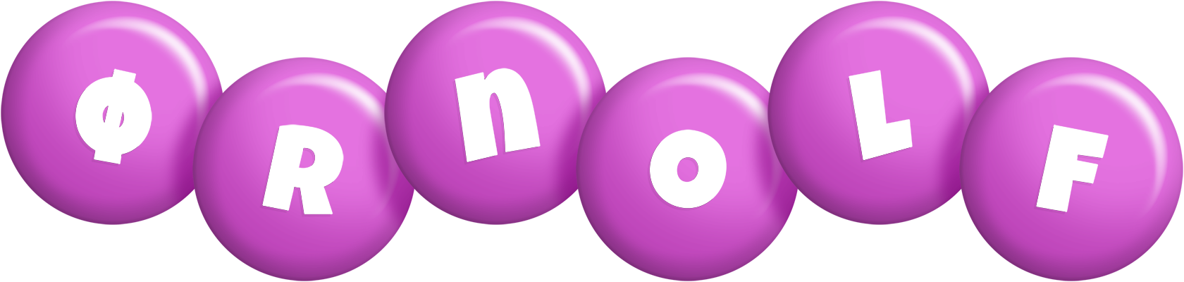 Ørnolf candy-purple logo