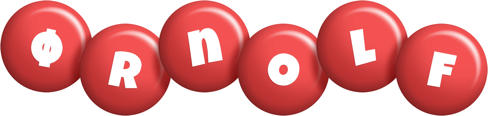Ørnolf candy-red logo