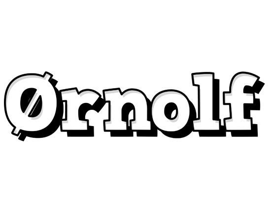 Ørnolf snowing logo