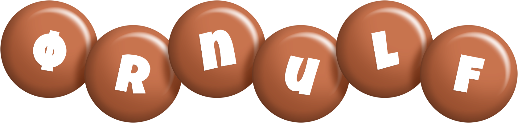 Ørnulf candy-brown logo