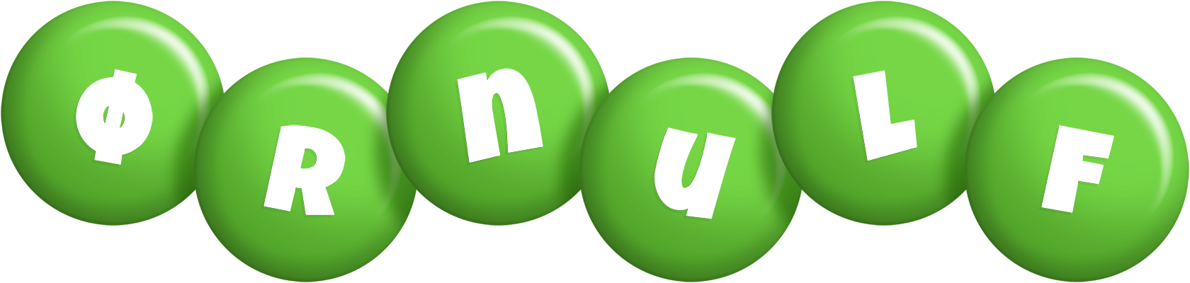 Ørnulf candy-green logo