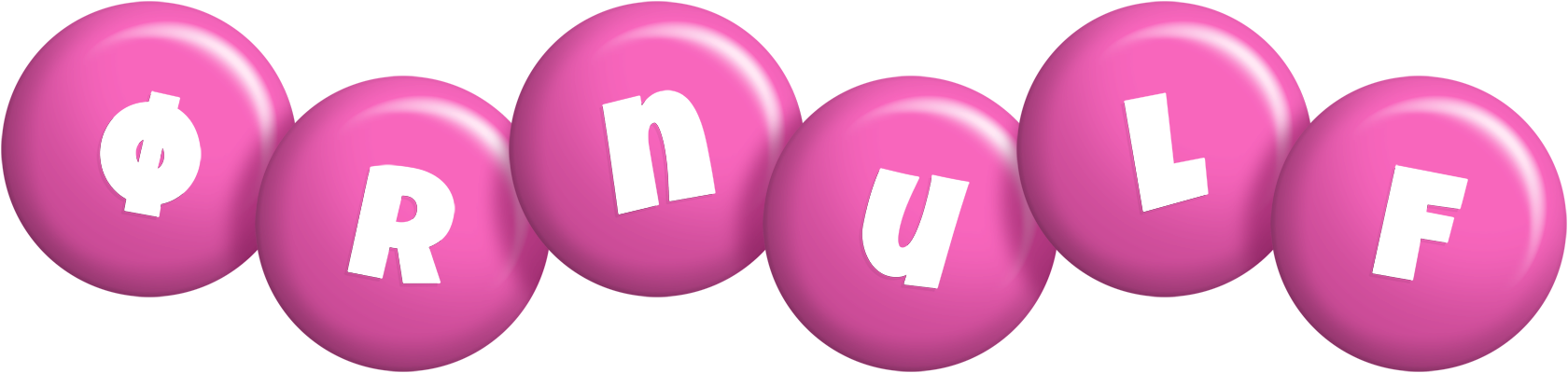 Ørnulf candy-pink logo