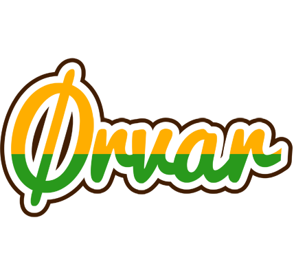 Ørvar banana logo