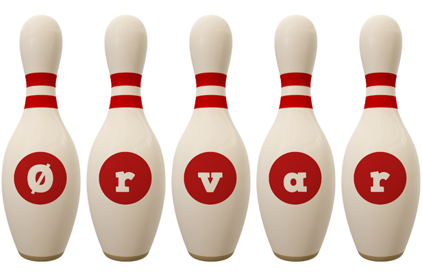 Ørvar bowling-pin logo