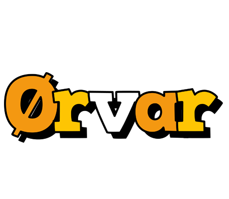 Ørvar cartoon logo