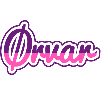 Ørvar cheerful logo