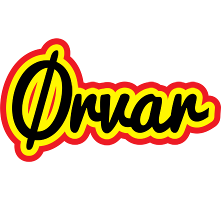 Ørvar flaming logo
