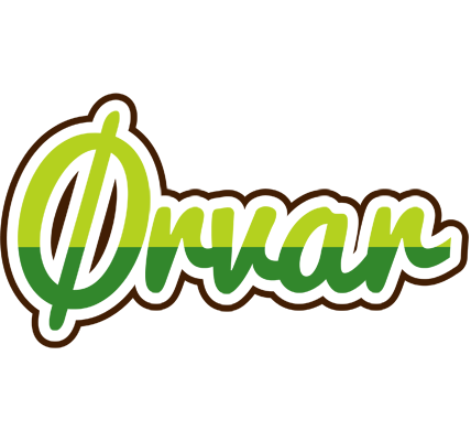 Ørvar golfing logo