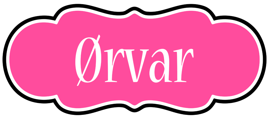 Ørvar invitation logo