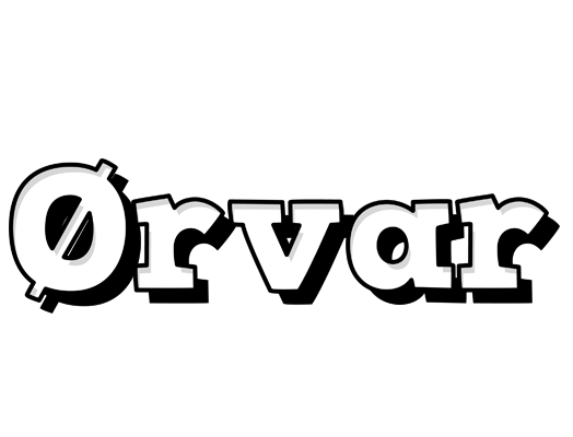Ørvar snowing logo