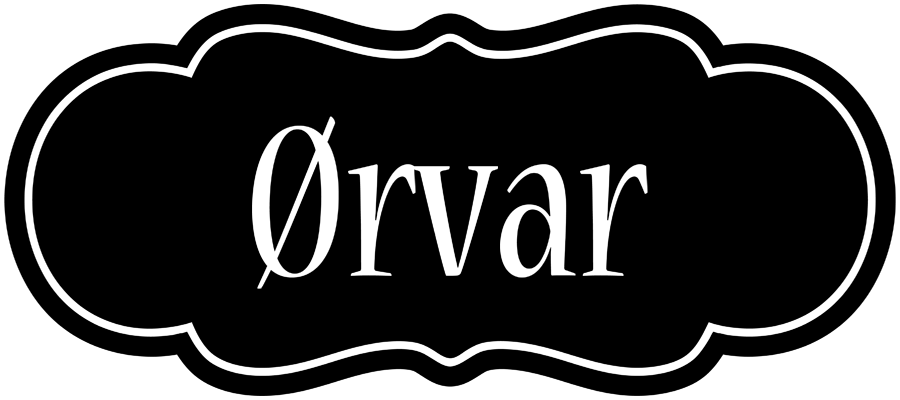 Ørvar welcome logo