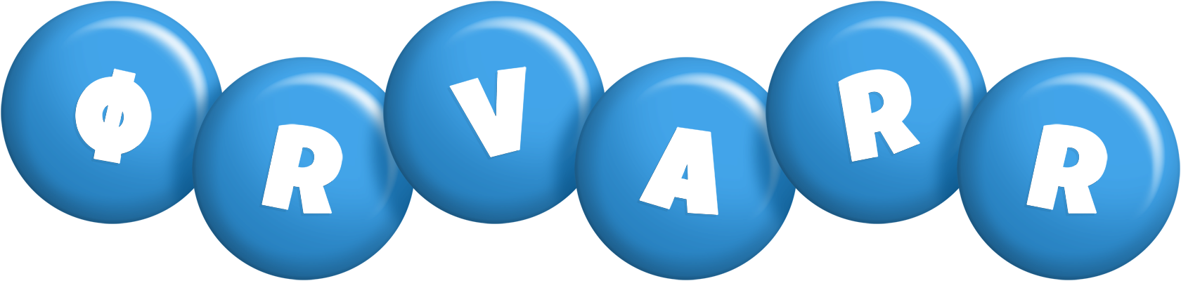 Ørvarr candy-blue logo