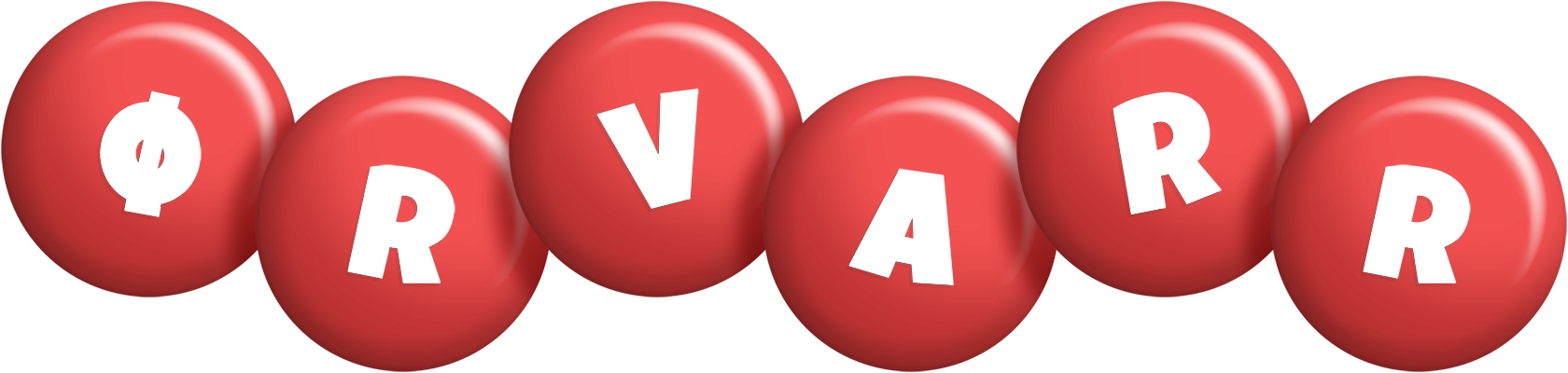 Ørvarr candy-red logo