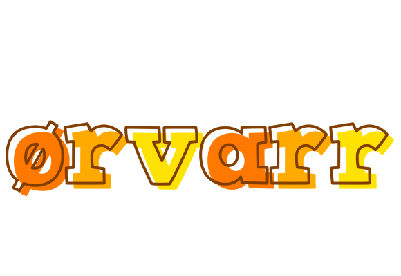 Ørvarr desert logo