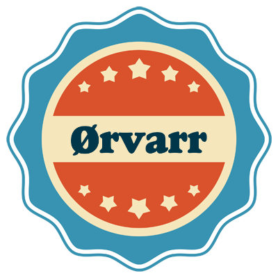 Ørvarr labels logo