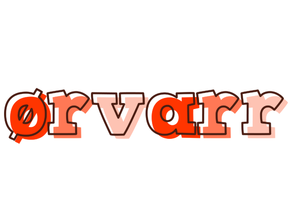 Ørvarr paint logo