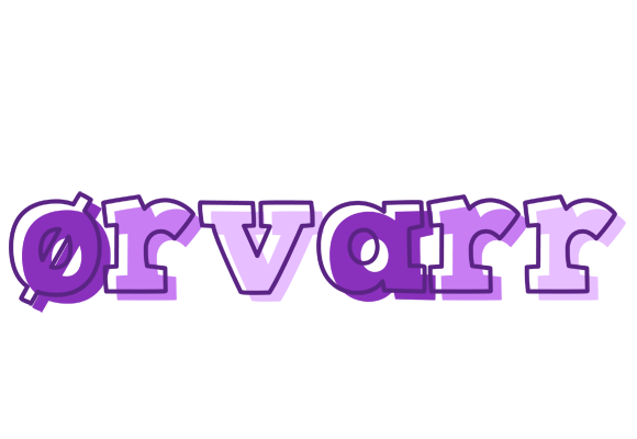 Ørvarr sensual logo