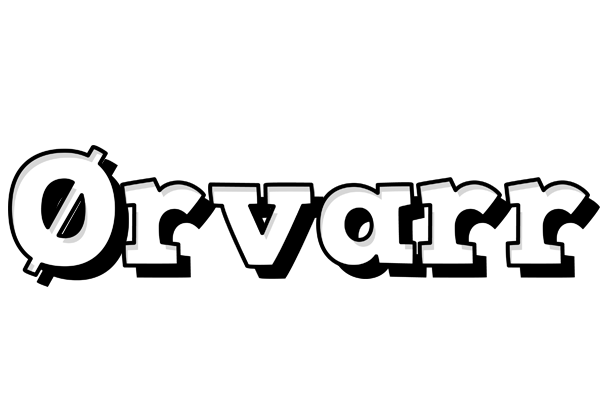 Ørvarr snowing logo