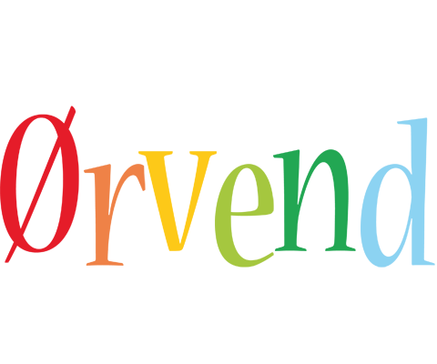 Ørvend birthday logo