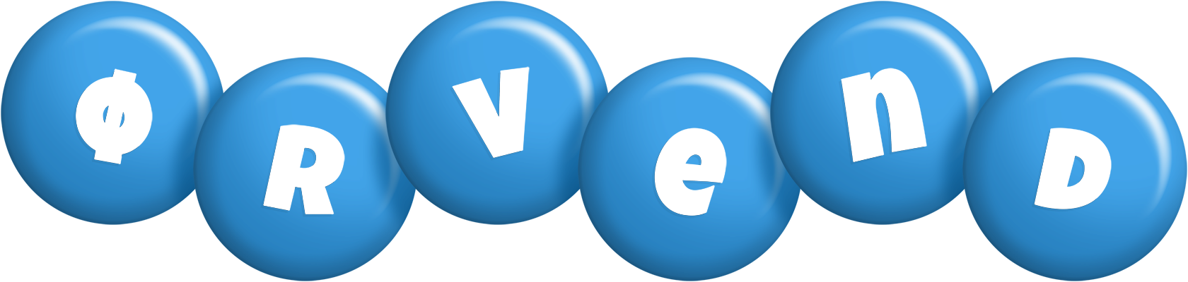 Ørvend candy-blue logo