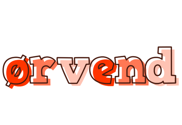 Ørvend paint logo