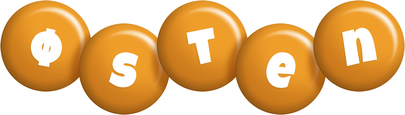 Østen candy-orange logo