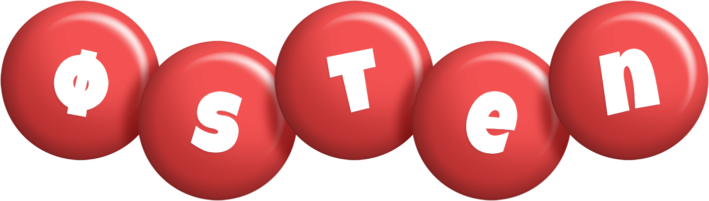 Østen candy-red logo