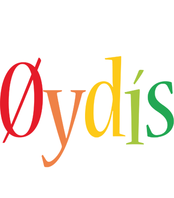 Øydís birthday logo