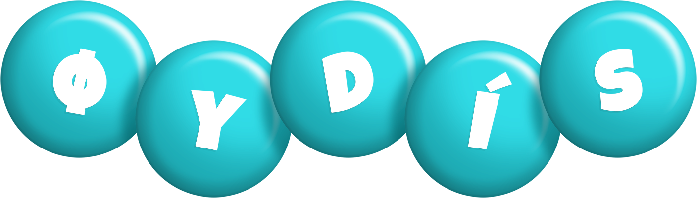 Øydís candy-azur logo