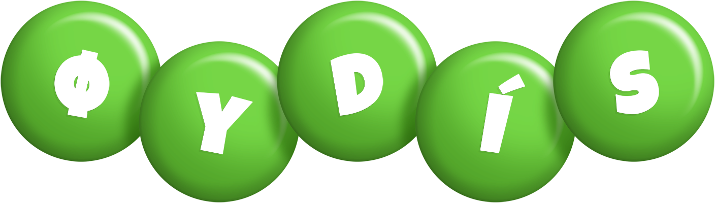 Øydís candy-green logo