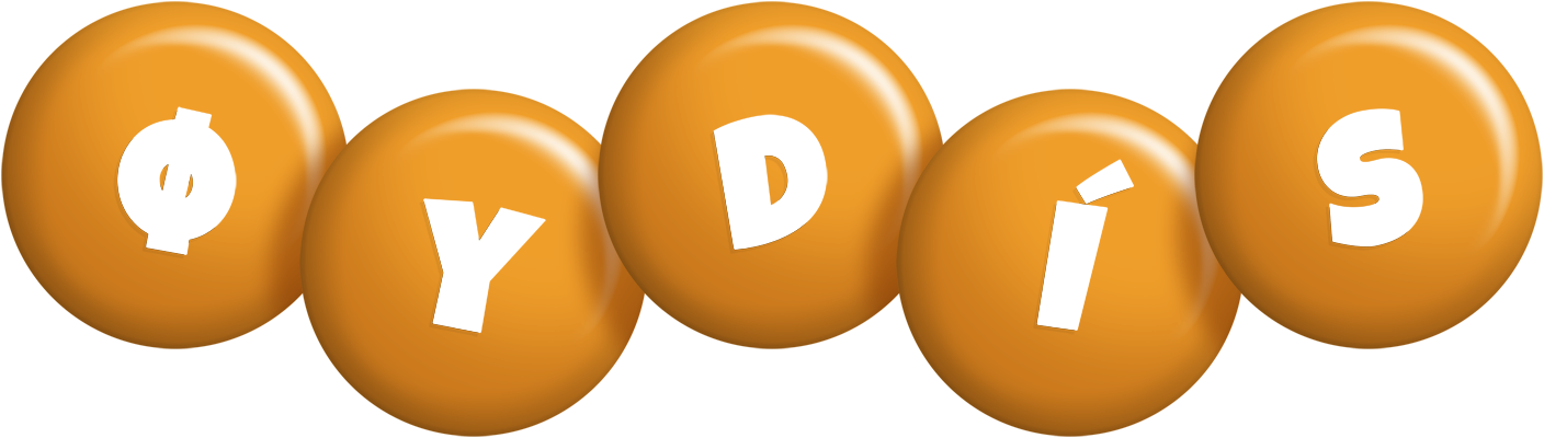 Øydís candy-orange logo