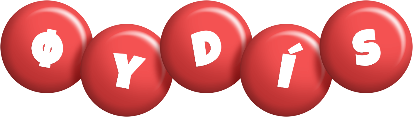 Øydís candy-red logo