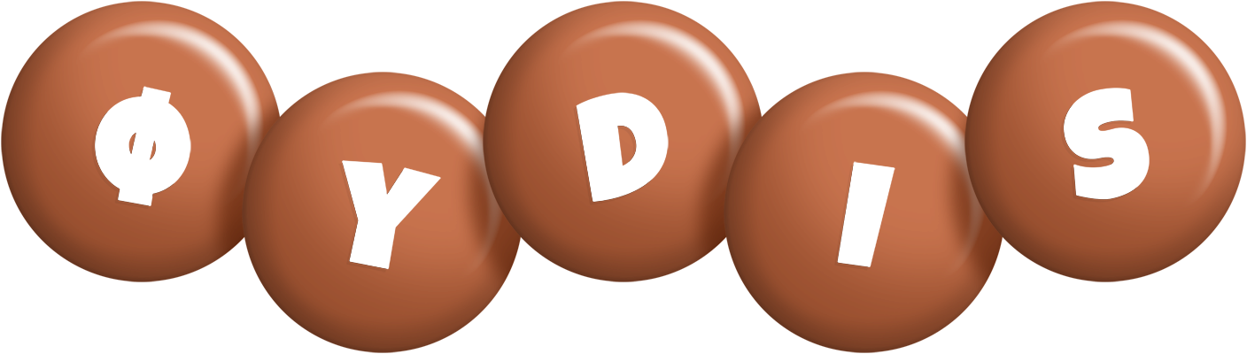 Øydis candy-brown logo